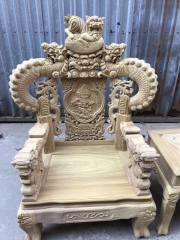 Bộ bàn ghế đồng kỵ kiểu nghê đỉnh tay khuỳnh gỗ cẩm vàng Bộ bàn ghế đồng kỵ kiểu nghê đỉnh tay khuỳnh gỗ cẩm vàng