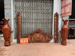 Cuốn Thư Câu Đối Phượng Hoá Gỗ Gụ Cuốn Thư Câu Đối Phượng Hoá Gỗ Gụ