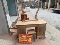 Bàn ghế trang điểm gỗ cẩm vàng Bàn ghế trang điểm gỗ cẩm vàng