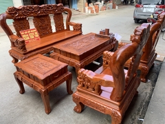 Bộ bàn ghế minh quốc voi ma mút cột 14 gỗ hương đá Bộ bàn ghế minh quốc voi ma mút cột 14 gỗ hương đá