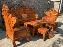 Bộ bàn ghế hoàng gia nguyên khối gỗ gõ đỏ Bộ bàn ghế hoàng gia nguyên khối gỗ gõ đỏ