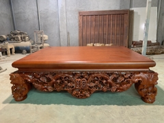 Sập chân quỳ dạ cá đục thập điểu quần mai gỗ gụ Sập chân quỳ dạ cá đục thập điểu quần mai gỗ gụ