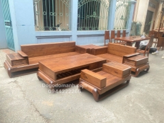 Bộ Sofa Đùi Gà + kệ tivi Gỗ Óc Chó