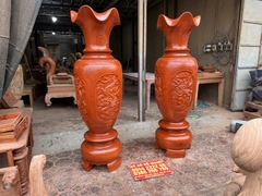 Lục Bình Tứ Linh Gỗ Xà Cừ Lục Bình Tứ Linh Gỗ Xà Cừ