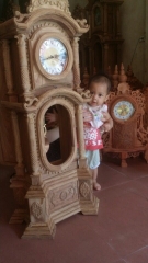Cây Đồng Hồ Hộp Loại Siêu Bé gỗ hương vân Cây Đồng Hồ Hộp Loại Siêu Bé gỗ hương vân