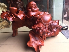 Di Lạc Ngồi ( gỗ hương đỏ ) Ngang 70 x Sâu 45 x Cao 56 Cm Di Lạc Ngồi ( gỗ hương đỏ ) Ngang 70 x Sâu 45 x Cao 56 Cm