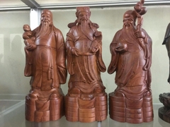 Bộ Ba Tượng Tam Đa Gỗ Hương Đỏ,Hương Lào Bộ Ba Tượng Tam Đa Gỗ Hương Đỏ,Hương Lào