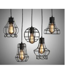 Đèn thả sắt nghệ thuật Enron Đèn thả sắt nghệ thuật Enron