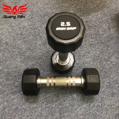 Tạ tay bọc cao su Iron Grip 12,5 kg (1 chiếc)