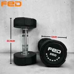 Tạ tay đơn FED – Gang bọc cao su – cân nặng từ 2.5kg đến 25kg ( giá 1 chiếc )