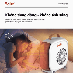 Quạt Sưởi Gốm Saiko PTC-2000 (2000W)