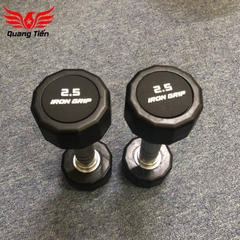 Tạ tay bọc cao su Iron Grip 12,5 kg (1 chiếc)