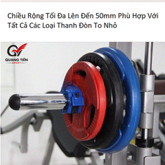 Kẹp Khóa Thanh Đòn Tạ Phòng Tập Bản Nâng Cấp Rộng 50mm Phù Hợp Với Thanh Đòn 50mm NB-303