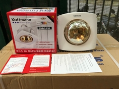 Đèn sưởi nhà tắm âm trần 1 bóng Kottmann K1A - Chính Hãng