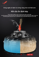 Trụ Đấm ABJ đế cao su giảm chấn cao cấp chính hãng (Cao 1,7m đế cao su liền)