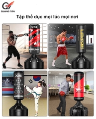 Trụ Đấm ABJ đế cao su giảm chấn cao cấp chính hãng (Cao 1,7m đế cao su liền)