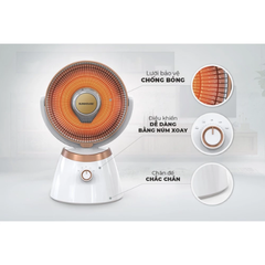 Quạt sưởi halogen Sunhouse SHD7005