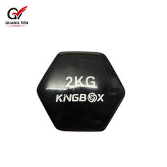 Tạ Tập Gym Tại Nhà KingBox,Tạ Tay Chất Liệu Gang Bọc Cao Su Chống Xước Vỡ Sàn Cân Nặng 2kg (giá 1 quả)