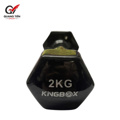 Tạ Tập Gym Tại Nhà KingBox,Tạ Tay Chất Liệu Gang Bọc Cao Su Chống Xước Vỡ Sàn Cân Nặng 2kg (giá 1 quả)