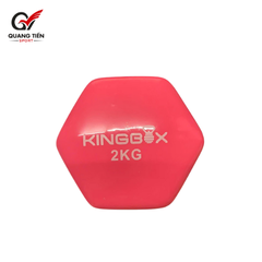 Tạ Tập Gym Tại Nhà KingBox,Tạ Tay Chất Liệu Gang Bọc Cao Su Chống Xước Vỡ Sàn Cân Nặng 2kg (giá 1 quả)
