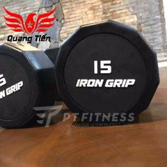 Tạ tay bọc cao su Iron Grip 12,5 kg (1 chiếc)