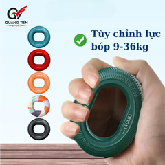 Vòng silicon tập cơ tay công thái học, cầm nắm luyện tập sức mạnh ngón tay phục hồi chức năng