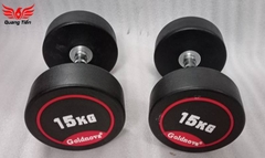 Tạ tay thép bọc cao su tay inox cao cấp Goldnova 2,5kg nhập khẩu (giá 1 chiếc)