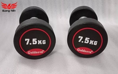 Tạ tay thép bọc cao su tay inox cao cấp Goldnova 2,5kg nhập khẩu (giá 1 chiếc)