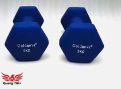 Tạ tay thép bọc su chất liệu nhung gai cao cấp Goldnova 10kg (giá 1 chiếc)