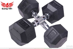 Tạ tay cao su lục giác cao cấp Iron Bull 10kg nhập khẩu ( giá 1 quả )