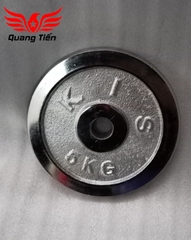 Tạ bánh đĩa sắt nhập khẩu siêu đẹp mạ inox 5kg