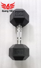 Tạ tay cao su lục giác cao cấp Iron Bull 10kg nhập khẩu ( giá 1 quả )