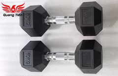 Tạ tay cao su lục giác cao cấp Iron Bull 10kg nhập khẩu ( giá 1 quả )