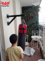 Giá treo bao cát 8 lỗ sắt siêu chắc kèm vòng bi sơn tĩnh điện QT210