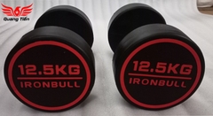 Tạ tay thép bọc cao su IronBull IR03 nhập khẩu chính hãng (giá 1 quả)