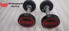 Tạ tay thép bọc cao su IronBull IR03 nhập khẩu chính hãng (giá 1 quả)