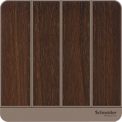 Bộ công tắc điện Avatar E8334L-WD ( Bộ 4 công tắc điện 1 chiều 16A vuông màu gỗ )