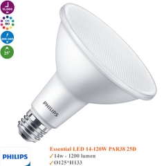 Bóng đèn led Philips Essential Par38 14W ánh sáng vàng 2700K ( chiếu cây cảnh )