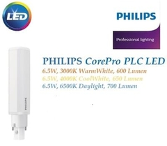 Bóng đèn Led Philips PLC 6,5W / 2P ( bóng đèn led PLC 6,5W chân ghim G24d 2 chân )