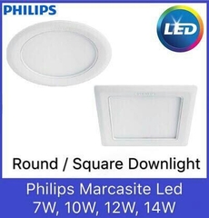 Đèn led âm trần Philips Marcasite 59522 12W tròn ( Đèn led downlight Philips Marcasite 59522 )