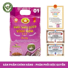 Gạo thảo dược Vĩnh Hòa (gạo lứt) 2 kg