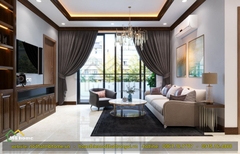 Thiết kế nội thất phòng khách chung cư hiện đại, tối ưu diện tích