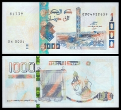 1000 dinars Algeria 2019
