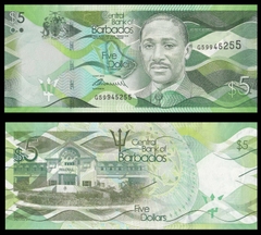 5 dollars Barbados 2013