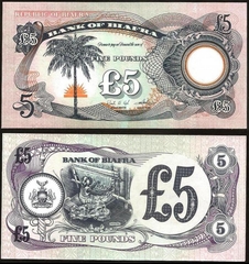 5 pounds Biafra 1969