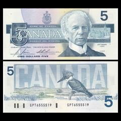 5 dollars Canada 1986