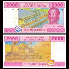 2000 francs Central African States 2002