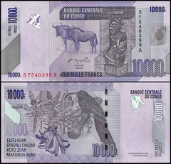 10000 francs Congo Democratic Republic 2013