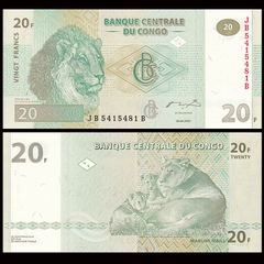 20 francs Congo Democratic Republic 2003