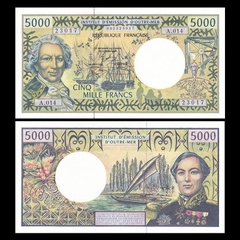 5000 francs French Pacific Territories 1996